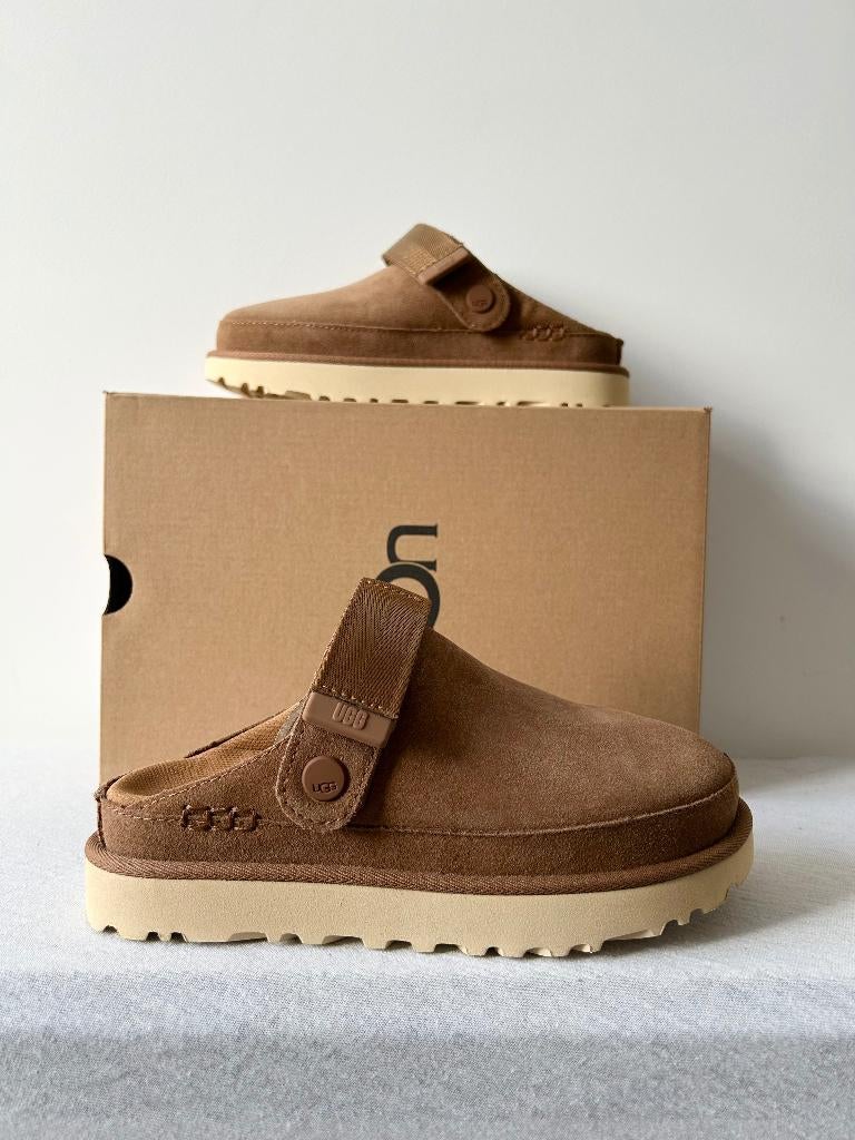UGG Goldenstar Klomp Chestnut (EU 36 & 37), Kleding | Dames, Schoenen, Nieuw, Pantoffels of Sloffen, Bruin, Ophalen of Verzenden