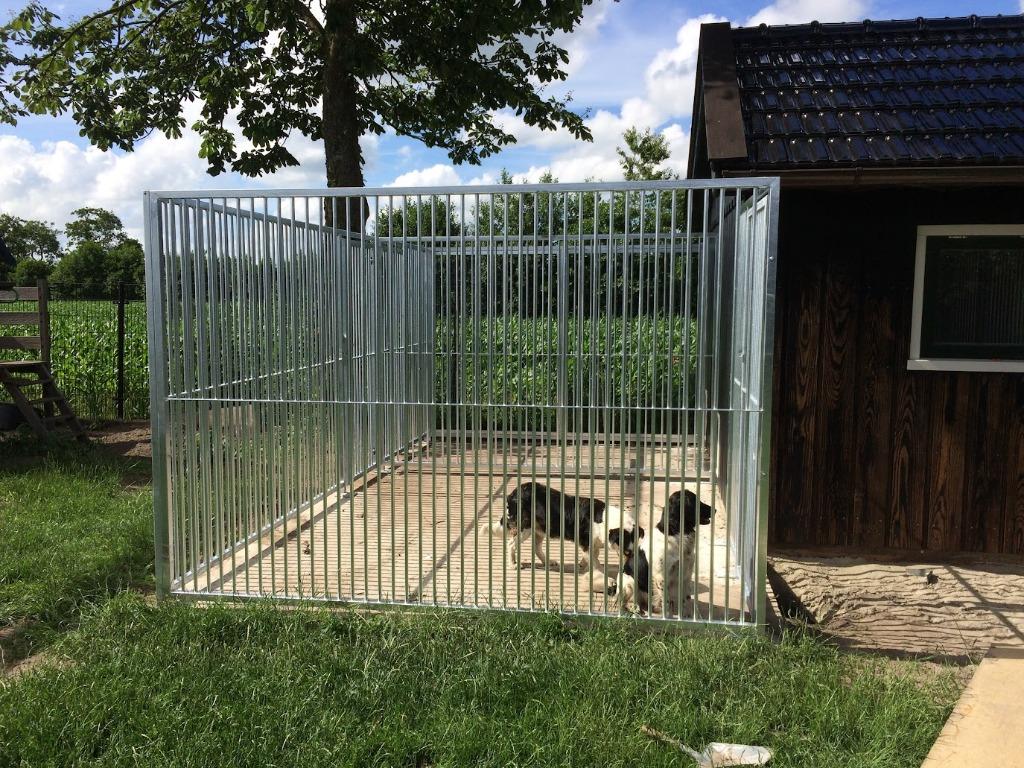 Honden kennel 600x400cm en binnen ren, Ophalen, Hondenkennel, 110 cm of meer, 100 cm of meer