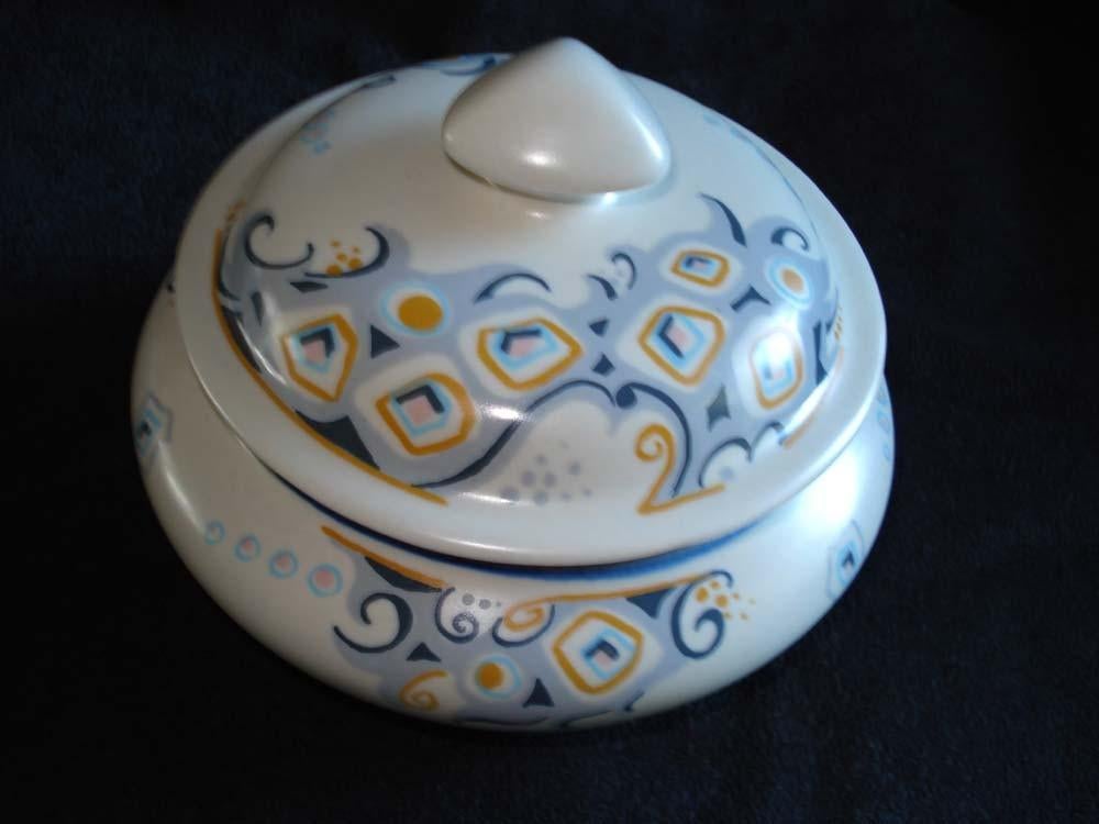 Dekseldoosje plateel Peacock Royal Goedewagen, Ophalen of Verzenden