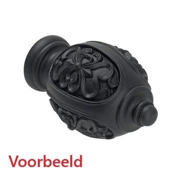 Nieuw Intensions Classic eindknop roede versailles 28 mm, Minder dan 50 cm, Zwart, Nieuw, Ophalen of Verzenden