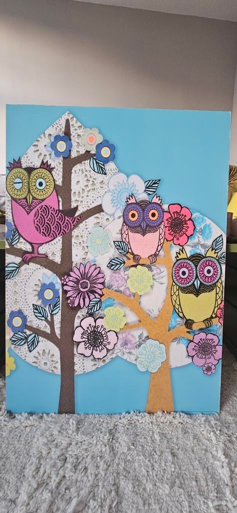 Leuk schilderij met uilen van Ikea, Ophalen, Gebruikt