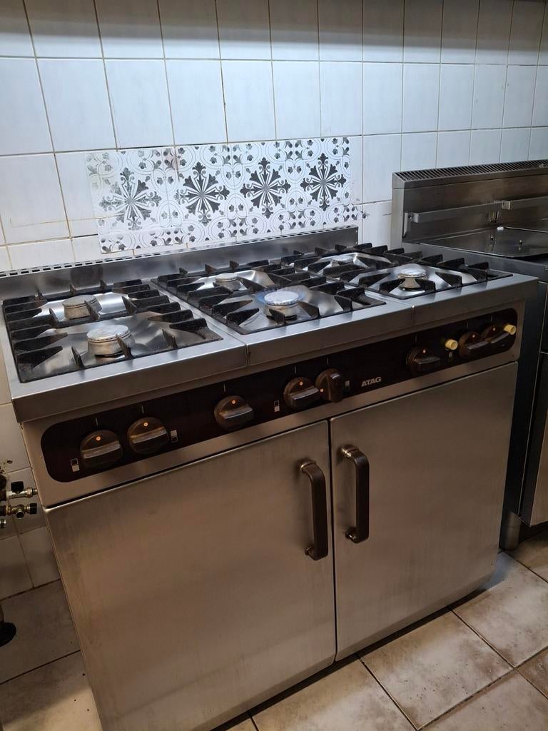 6 pits kookstel gasstel horeca, Gebruikt, Minder dan 85 cm, 60 cm of meer, Ophalen of Verzenden