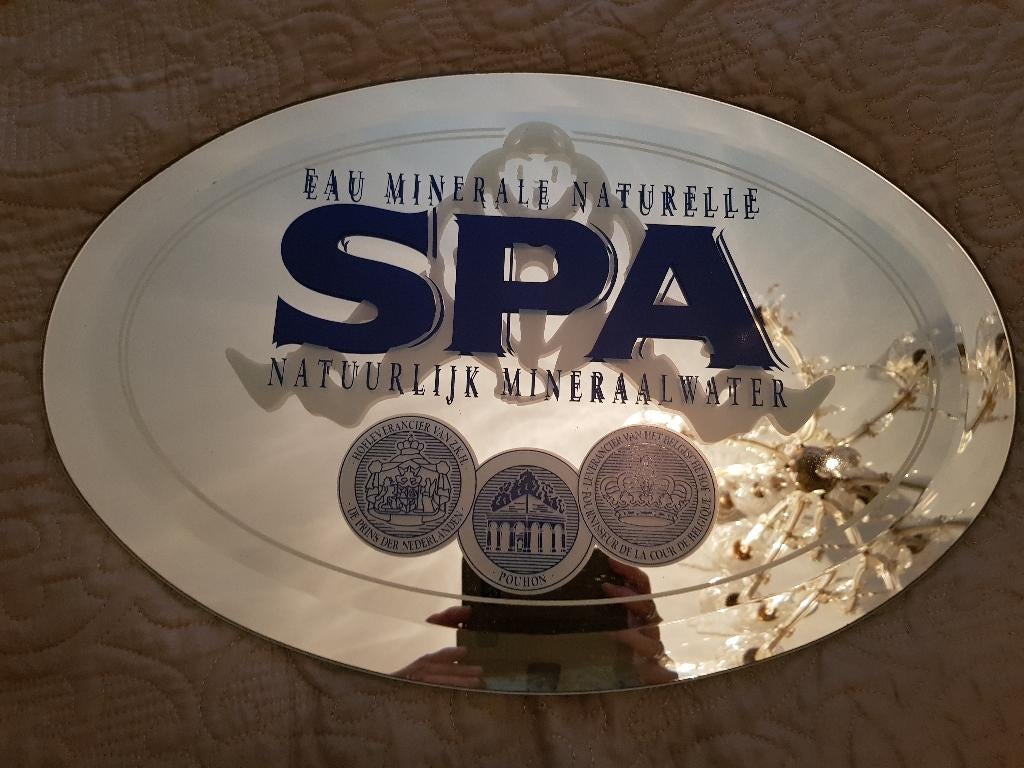 Spa mineraalwater spiegel, Ophalen of Verzenden, Zo goed als nieuw, Overige typen