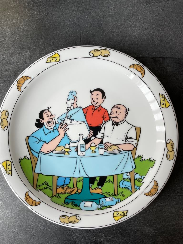 Suske en Wiske Bord - Esenbach Porzellan, Verzamelen, Stripfiguren, Ophalen of Verzenden, Suske en Wiske, Zo goed als nieuw, Gebruiksvoorwerp