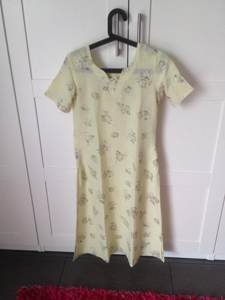 Indiase Bollywood dames (feest) kleding (Salwar Kameez), Maat 38/40 (M), Overige typen, Geel, Ophalen of Verzenden