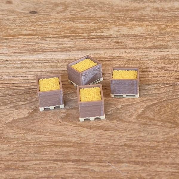 Pallet met Krat Aardappelen (Set van 4) – 1-87, Ophalen of Verzenden, Nieuw, Bus of Vrachtwagen, Overige merken