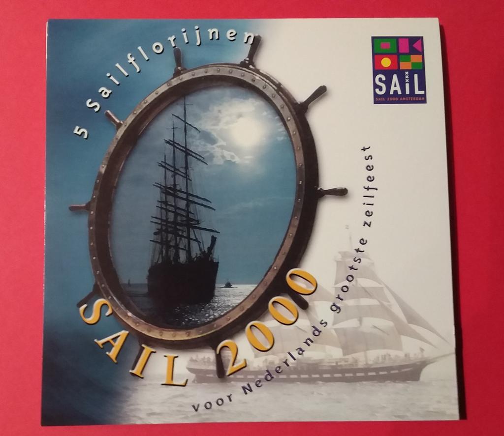 Amsterdam SAIL 2000 Florijnen Set, Postzegels en Munten, Ophalen of Verzenden, Koningin Beatrix, Overige waardes, Setje