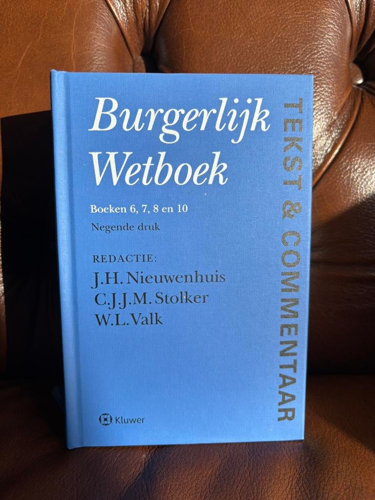 Burgerlijk Wetboek 6,7,8,10. Tekst en Commentaar, Boeken, Studieboeken en Cursussen, Ophalen of Verzenden, Alpha, Zo goed als nieuw