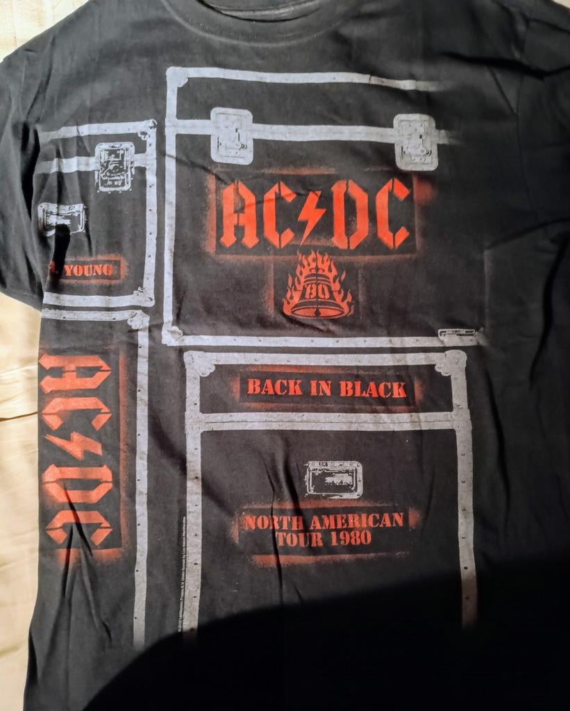 AC/DC t-shirt XL, Ophalen of Verzenden, Zo goed als nieuw, Maat 56/58 (XL), Zwart