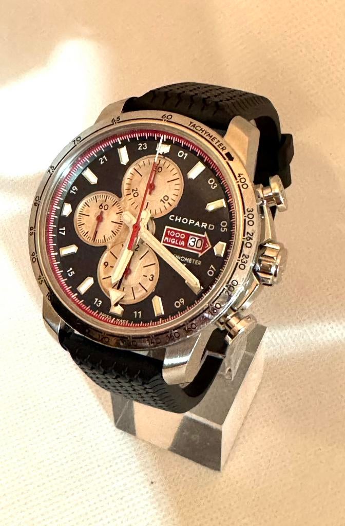 Chopard Mille Miglia LE 8555, Ophalen, Zwart, Zo goed als nieuw, Conditie