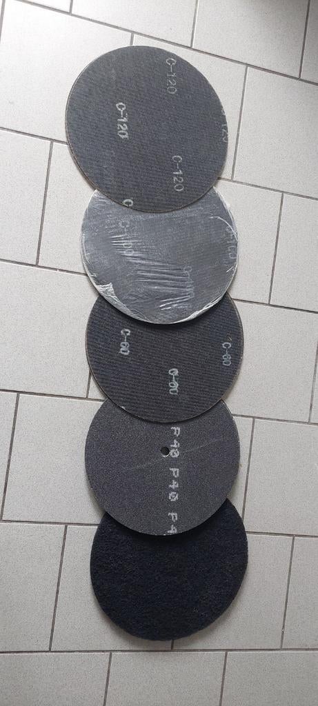 Schuur- en gaasschijven voor vloerschuurmachine, Doe-het-zelf en Verbouw, Gereedschap | Schuurmachines, Gebruikt, Overige typen