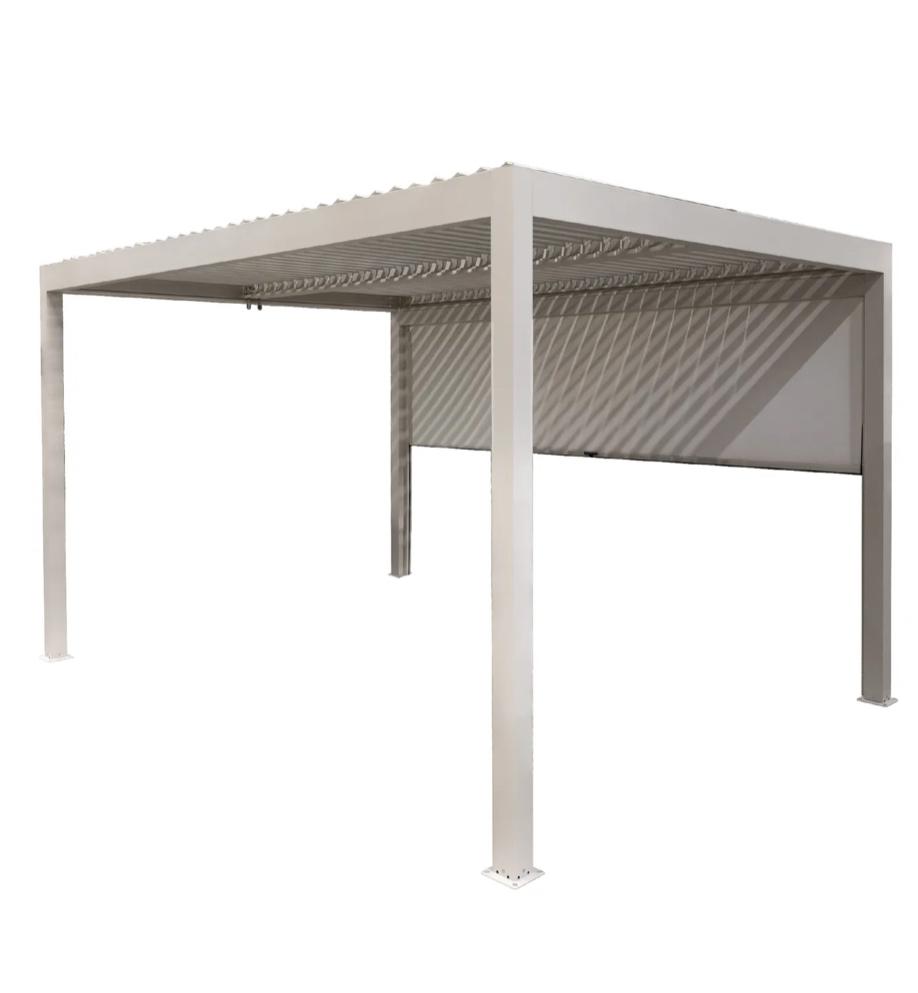 Pergola Mirador - 3x4m - NIEUW - Crème - Lamellenoverkapping, Ophalen of Verzenden, Nieuw