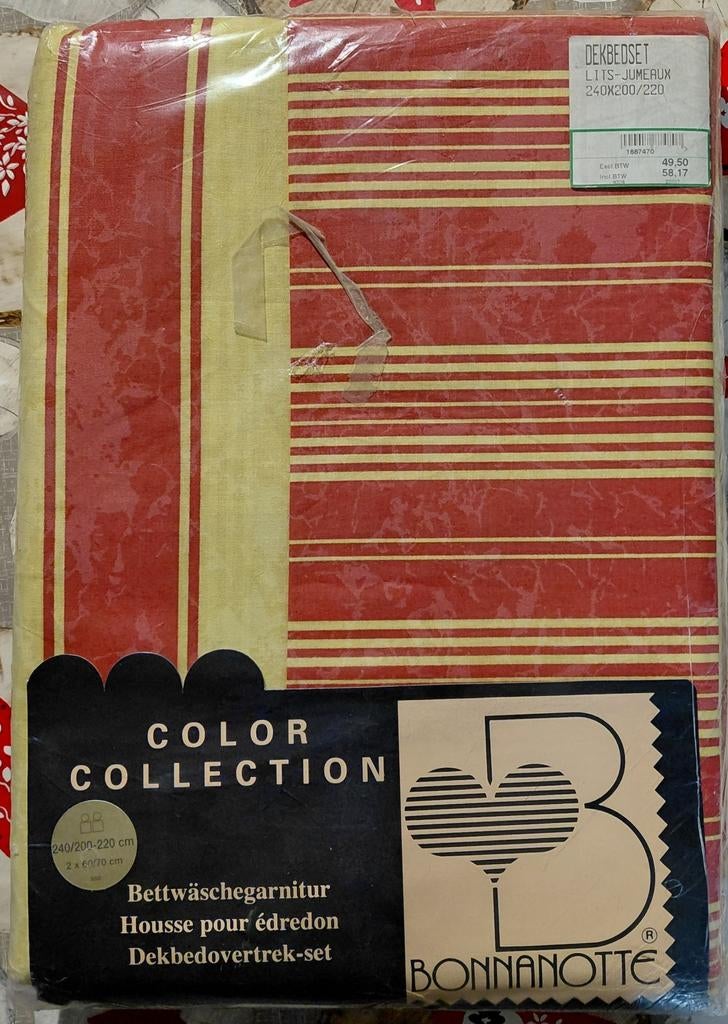 Nieuw Dekbedovertrek Lits Jumeaux, Dekbedovertrek, Ophalen of Verzenden, Rood, Nieuw