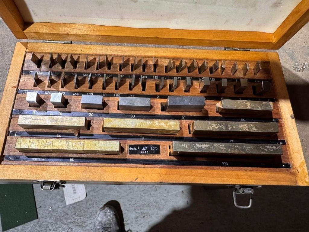 46 delig eindmatenset Mutitoyo, Doe-het-zelf en Verbouw, Ophalen of Verzenden, Zo goed als nieuw, Toebehoren