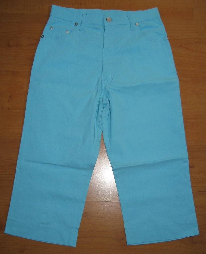 3/4 Aqua broek Menzo 38/M., Maat 38/40 (M), Blauw, Ophalen of Verzenden, Zo goed als nieuw