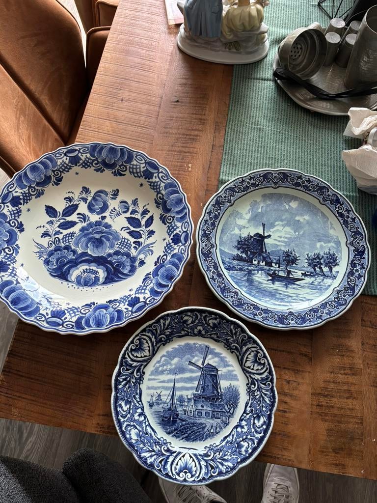 Royal Sphinx Maastricht Delfts blauwe borden, Ophalen of Verzenden