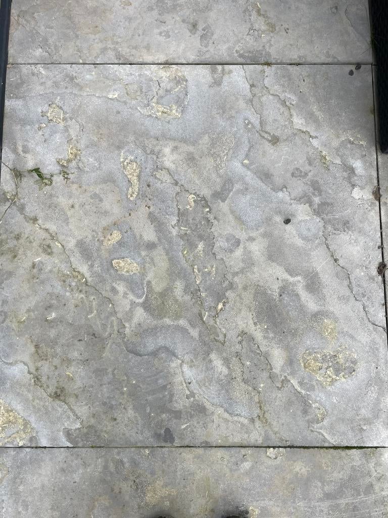 Natuurstene tegels  1x1, Tuin en Terras, Tegels en Klinkers, Ophalen, Zo goed als nieuw, Beton, Terrastegels