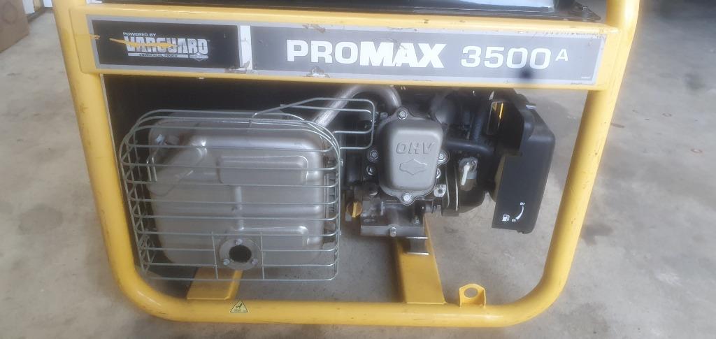 Aggregaat promax 3500, Doe-het-zelf en Verbouw, Aggregaten, Ophalen, Zo goed als nieuw, Minder dan 5 kVA, Benzine
