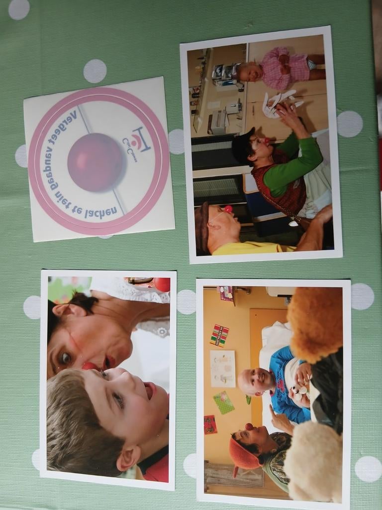 Cliniclowns Stickers en Fotokaarten, Ophalen of Verzenden, 1980 tot heden, Ongelopen, Kinderen