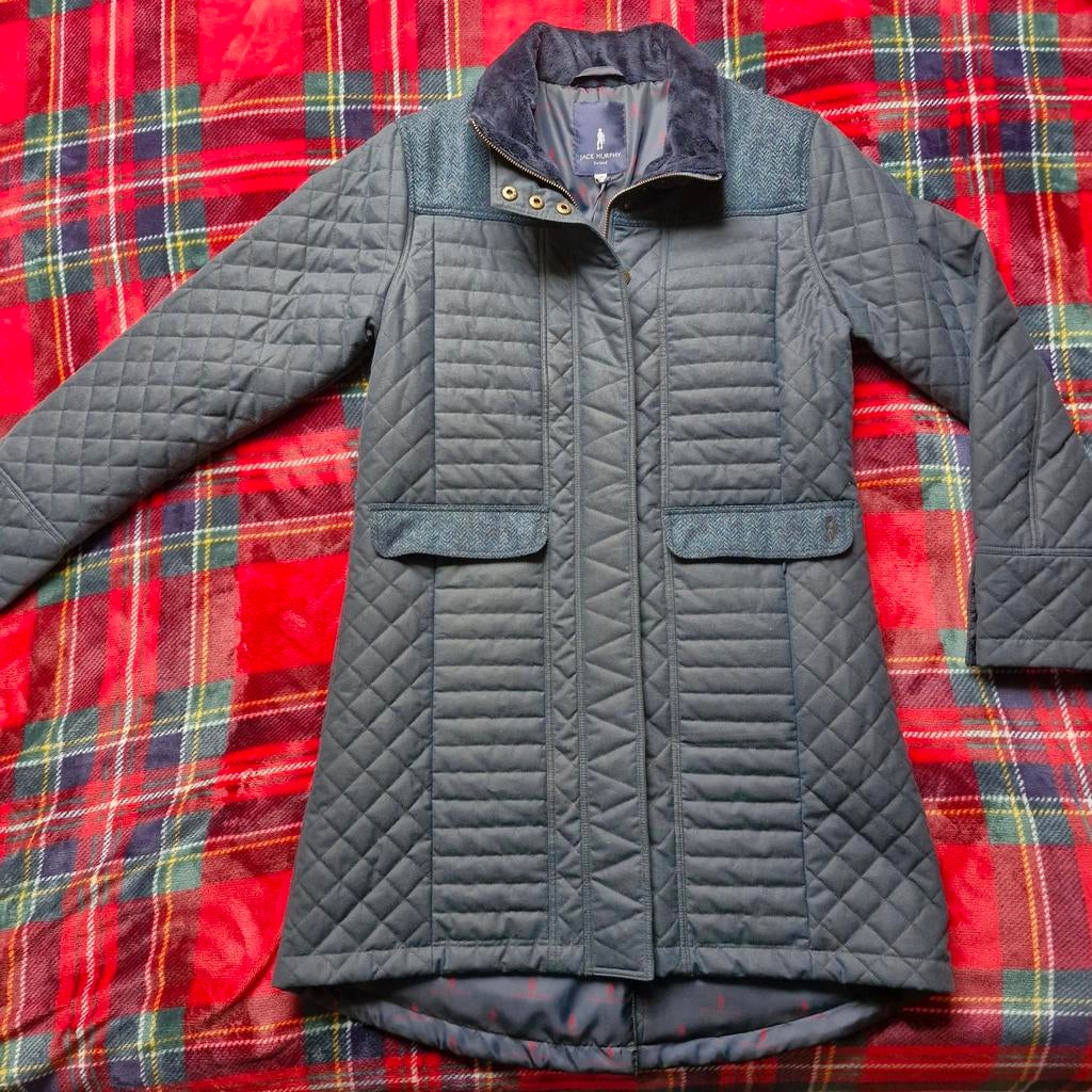 Nieuwe Jack Murphy wax jas met tweed accenten maat 38, Maat 38/40 (M), Blauw, Nieuw, Jack Murphy