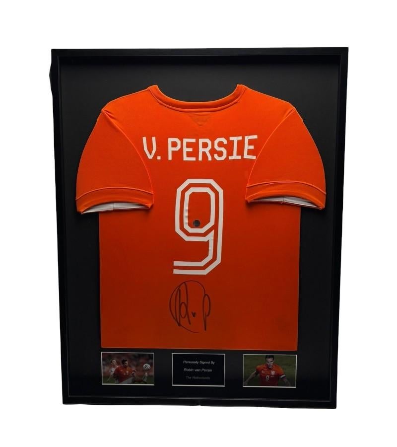 Robin van Persie Nederland 14/15 ingelijst thuis shirt, Soccersignings.nl, Shirt, Nieuw, Ophalen of Verzenden