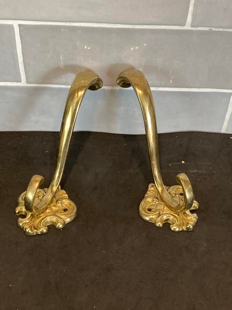 2 koperen kapstokhaken (130226c), Huis en Inrichting, Woonaccessoires | Kapstokken, Overige materialen, Wandhaken, Ophalen of Verzenden