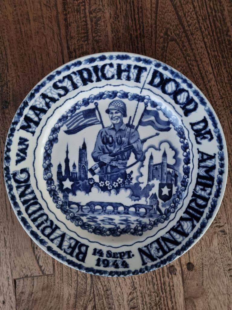 Herinneringsbord Bevrijding Maastricht 1944, Ophalen of Verzenden