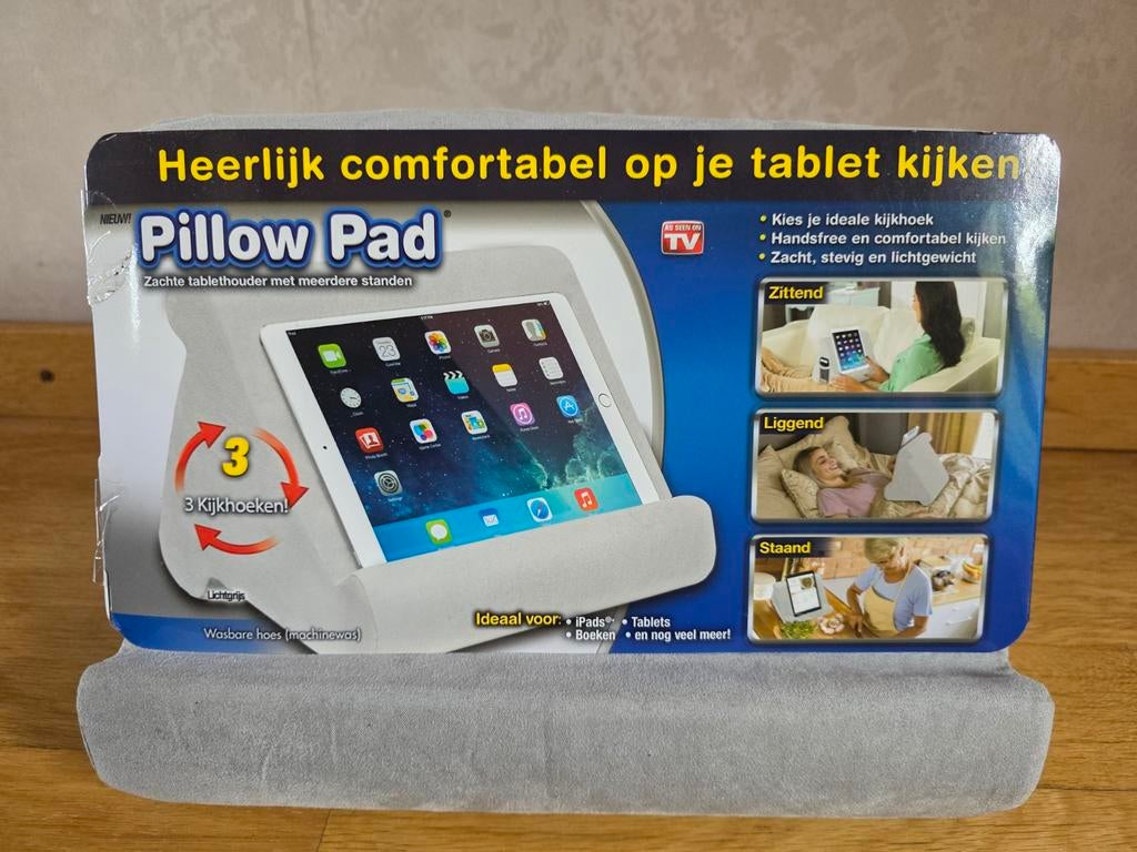 Pillow Pad Tablet Houder - Comfortabel Kijken, 10 inch, Pillow Pad, Nieuw, Ophalen of Verzenden