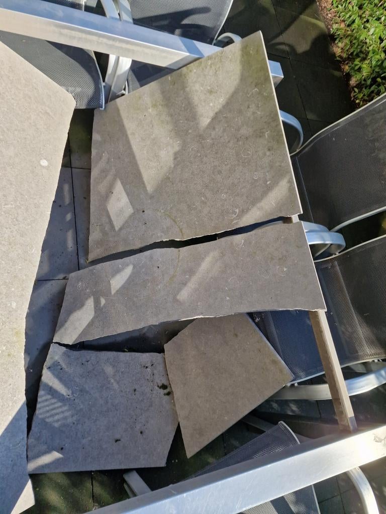 Gebruikte terrastegels - Natuursteen, Ophalen, Gebruikt, Terrastegels, Natuursteen