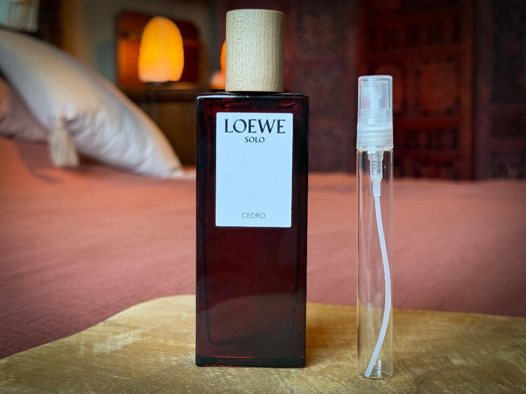 Loewe - Solo Loewe Cedro sample/decant, Ophalen of Verzenden, Zo goed als nieuw