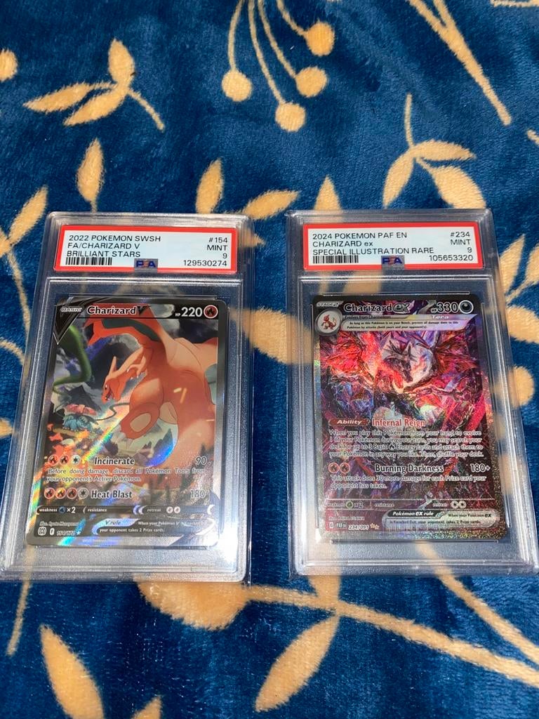 Charizard 154 Brilliant Stars & Charizard 234 Paldean Fates, Ophalen of Verzenden, Zo goed als nieuw