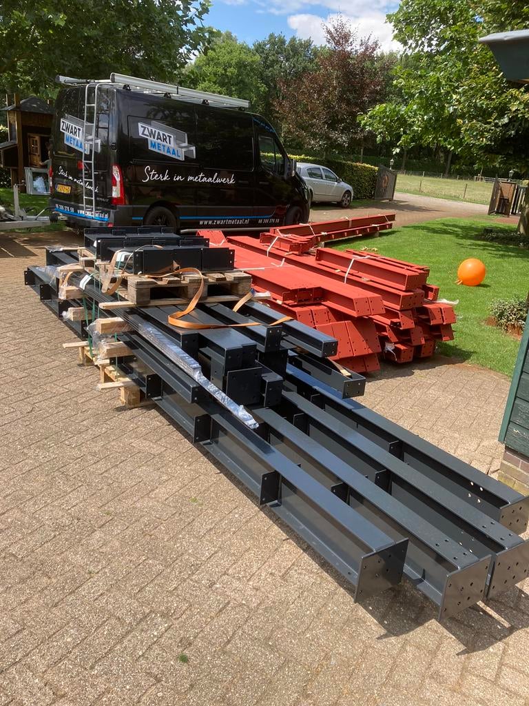 Spanten, laswerk stalen latei kolommen ,woningbouw verbouw, Doe-het-zelf en Verbouw, Metalen, Ophalen of Verzenden, Nieuw, IJzer