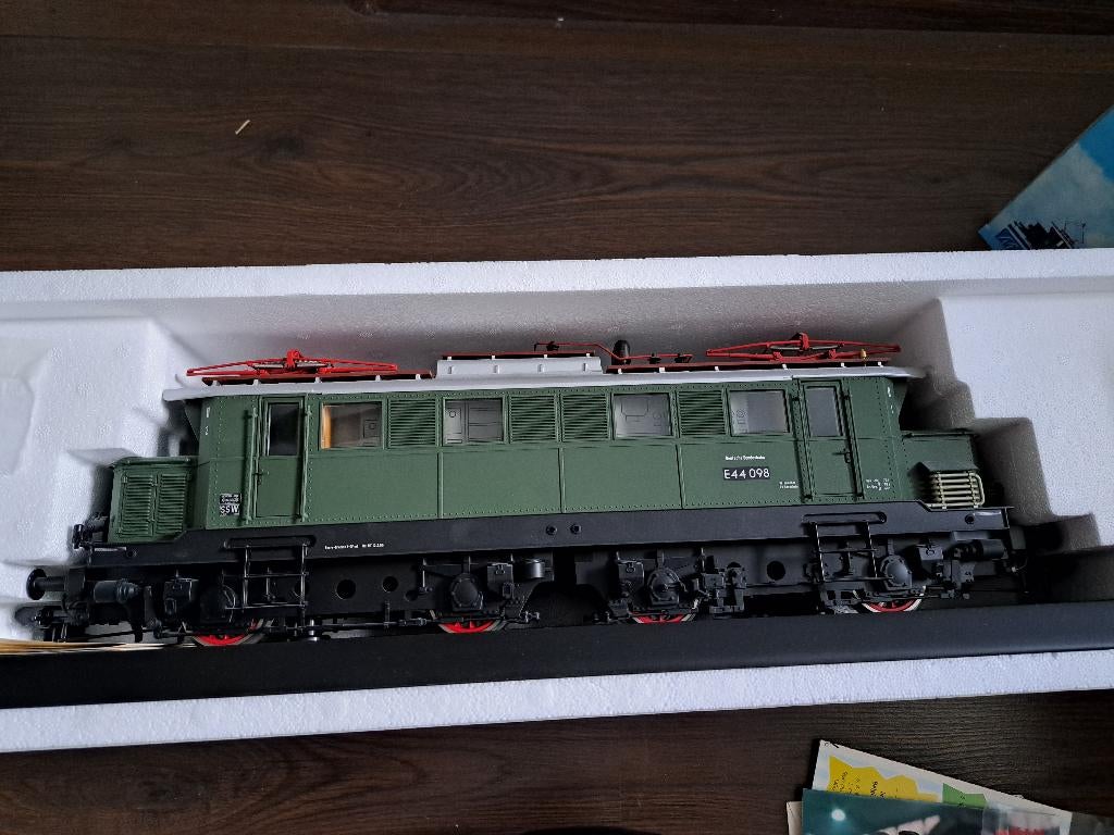 Märklin Spoor 1 - 54291 MAXI E-Lok BR E44 098 DB grün Metall, Hobby en Vrije tijd, Ophalen, Wisselstroom, Locomotief, Zo goed als nieuw