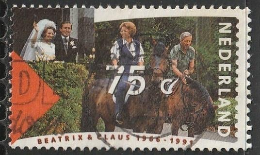 Nederland 1991 1467 Huwelijksfeest, Gest, Postzegels en Munten, Postzegels | Nederland, Ophalen of Verzenden, Na 1940, Gestempeld