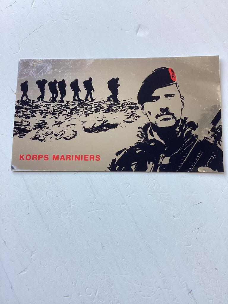 Foliesticker Korps Mariniers, Verzamelen, Verzenden, Zo goed als nieuw, Bedrijf of Vereniging