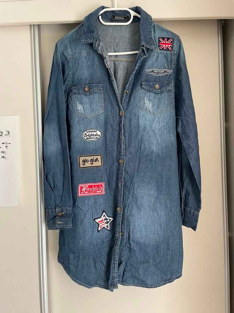 Redial spijkerblouse maat S, Kleding | Dames, Ophalen of Verzenden, Gedragen, Maat 36 (S), Blauw