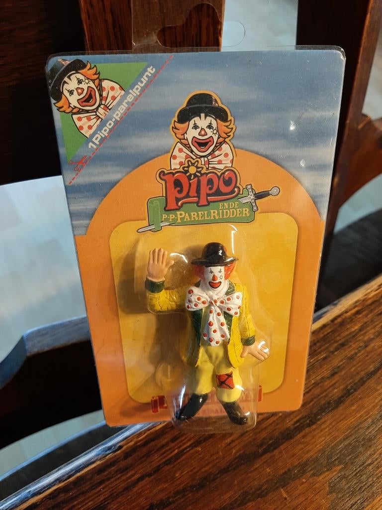 Kunststof pipo figuur op blisterverpakking, ongeveer 7  cm, Ophalen of Verzenden, Zo goed als nieuw
