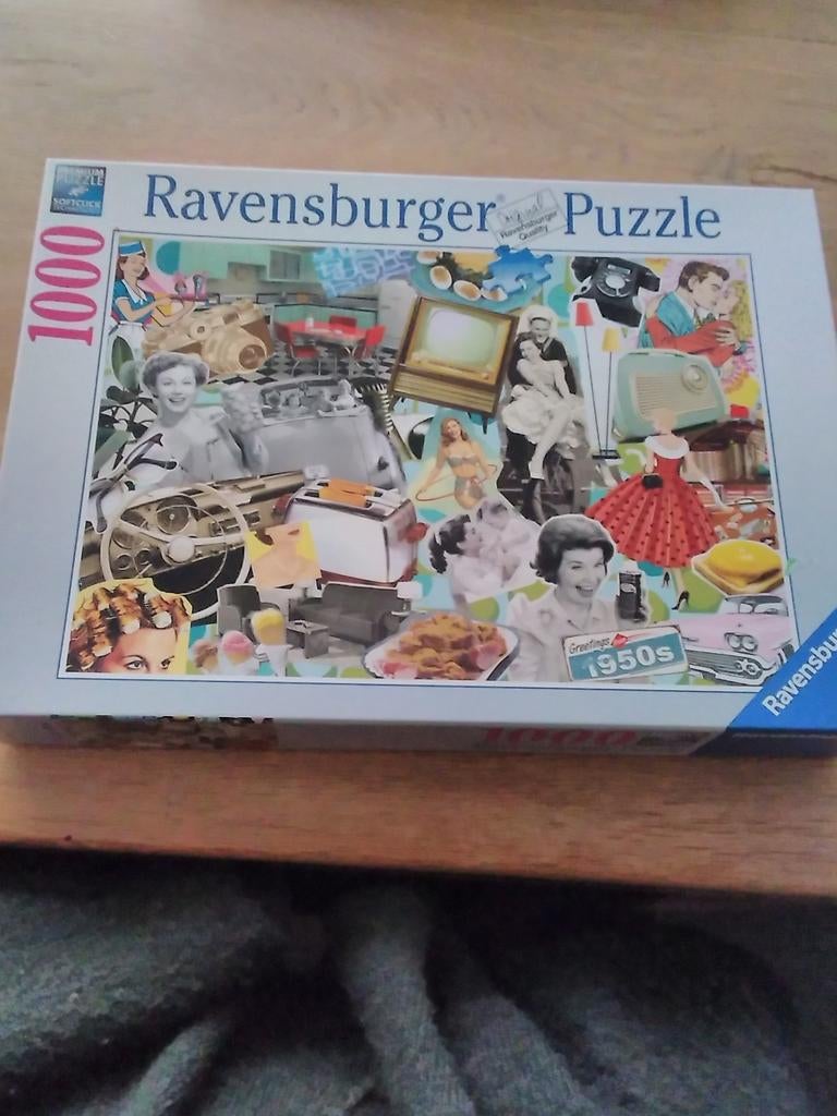 Legpuzzel, 1000 st. Van de jaren '50, 1 x gemaakt, heel leuk, Hobby en Vrije tijd, Denksport en Puzzels, Ophalen of Verzenden