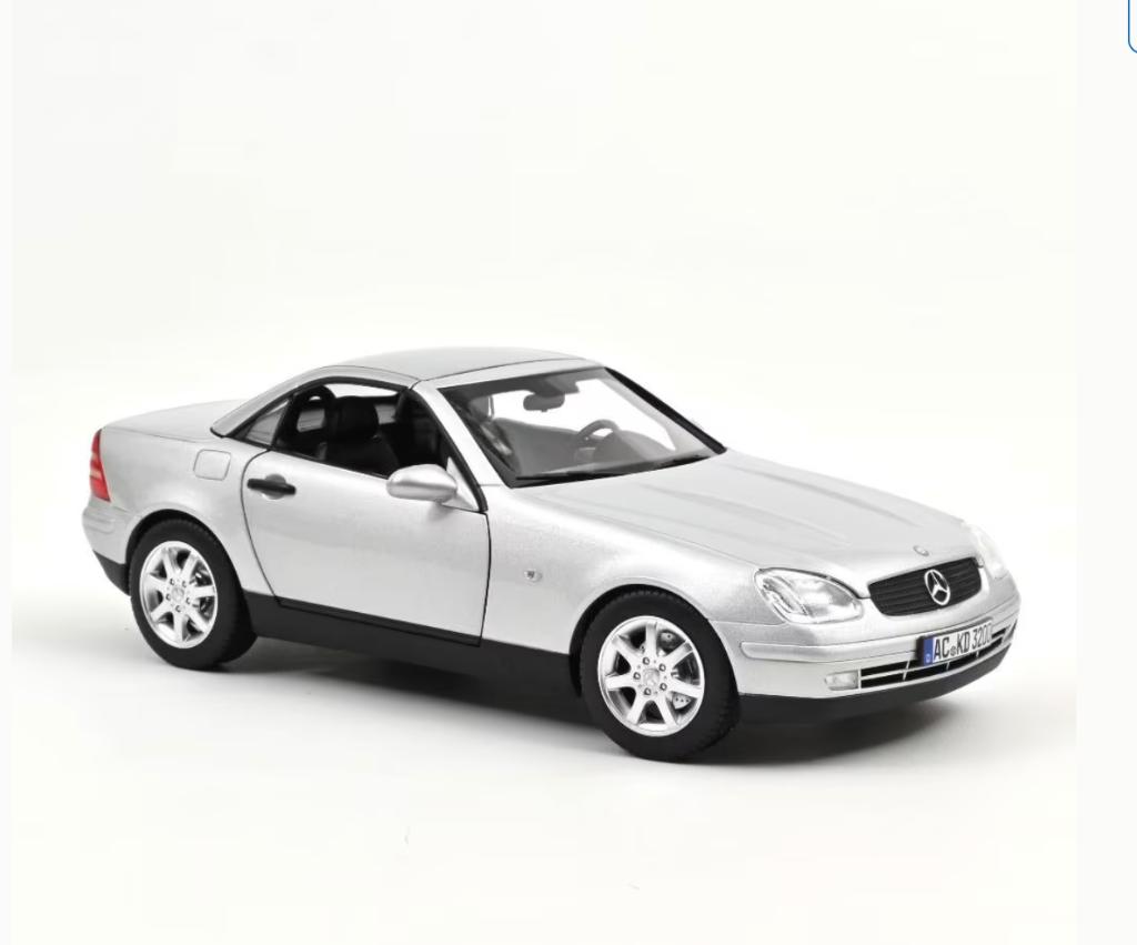 Mercedes-Benz SLK 1996 Zilver schaal 1/18 NOREV Ref. 183020, Hobby en Vrije tijd, Modelauto's | 1:18, Verzenden, Nieuw, Auto, Norev