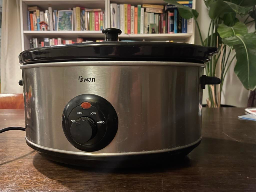 Swan Slowcooker - Zilver/Zwart, Ophalen, Gebruikt
