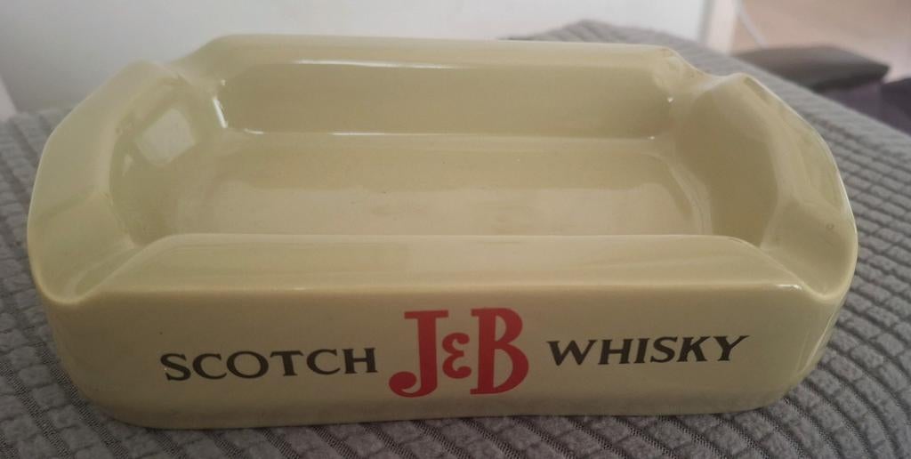 Vintage J&B Scotch Whisky Asbak - Collectors Item, Ophalen of Verzenden, Gebruikt, Gebruiksvoorwerp
