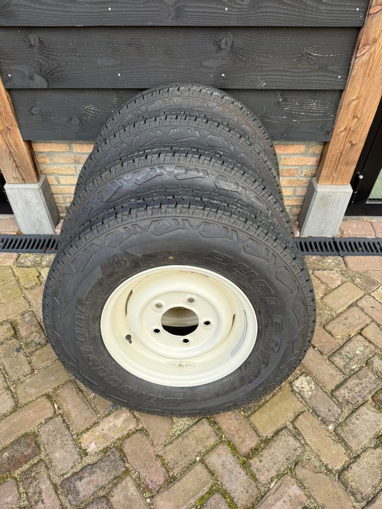 LandRover Defender of Series velgen met banden, Auto-onderdelen, Banden en Velgen, Ophalen, Overige, Gebruikt, 16 inch