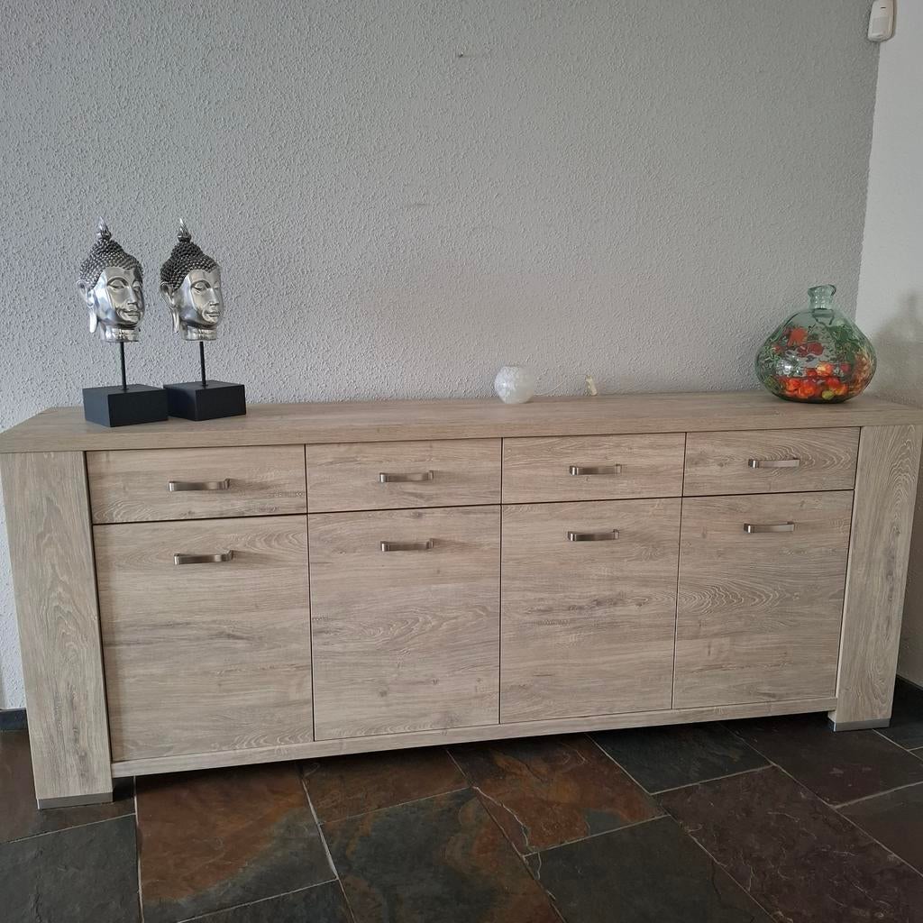 Dressoir eiken kleur, Ophalen, Zo goed als nieuw, 200 cm of meer, 25 tot 50 cm