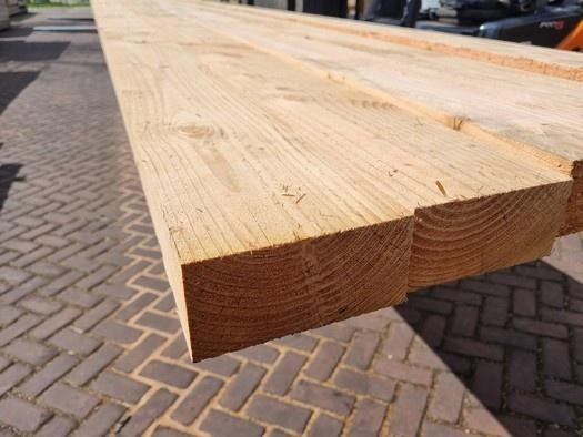 5 Douglas balken fijnbezaagd 5.00 meter - nr: tb109, Ophalen, Nieuw, 250 cm of meer, Balken