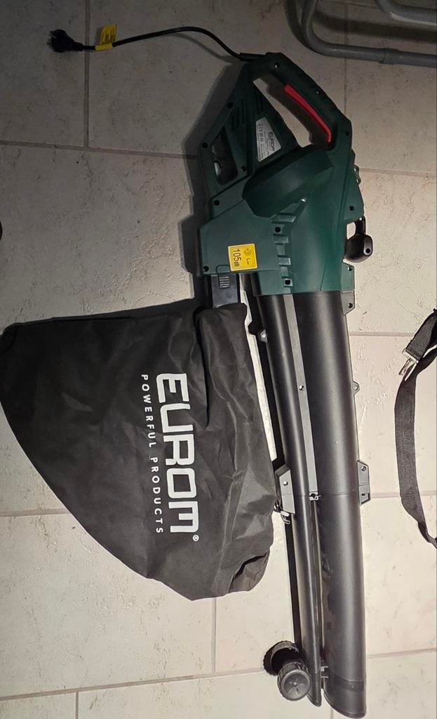 Eurom Bladblazer met Zuigfunctie en Opvangzak, Met opvangzak, Handgedragen, Ophalen of Verzenden, Zo goed als nieuw