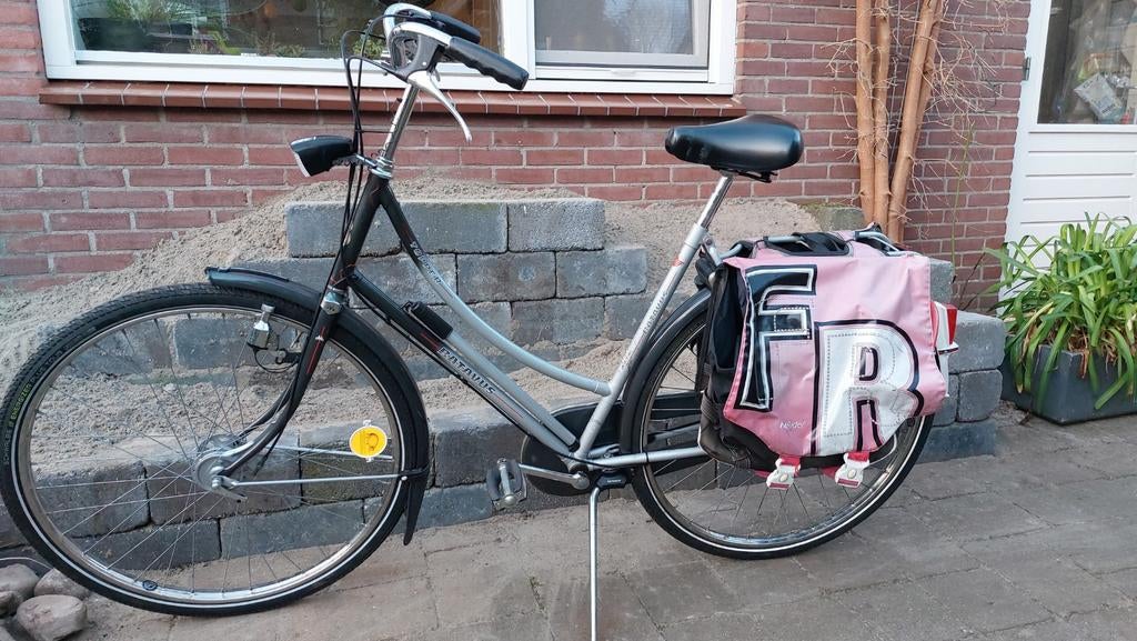 Batavus Topper grijze damesfiets 53cm nieuwe Schwalbe banden, 50 tot 53 cm, Ophalen of Verzenden, Gebruikt, Batavus