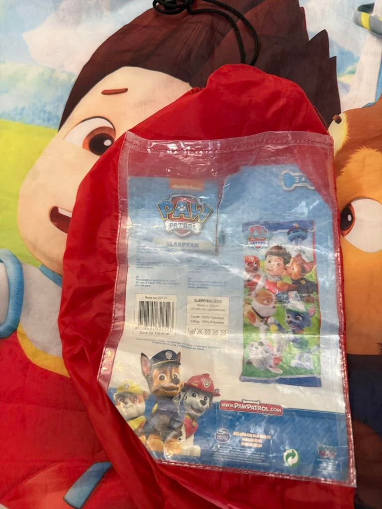 Kinderslaapzak Paw Patrol - Ideaal voor logeerpartijtjes!, Caravans en Kamperen, Ophalen of Verzenden, Gebruikt