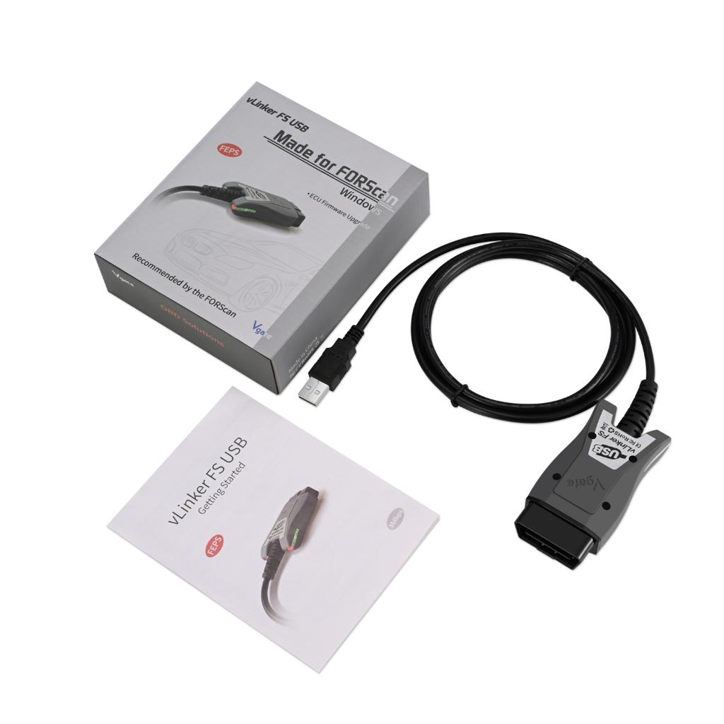 FORSCAN 2026 + Vgate vLinker FS USB OBD2 Diagnose Set, Ophalen of Verzenden, Nieuw