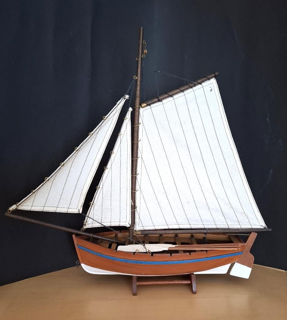 mooi uniek model van houten zeilschip, Ophalen of Verzenden, Zo goed als nieuw
