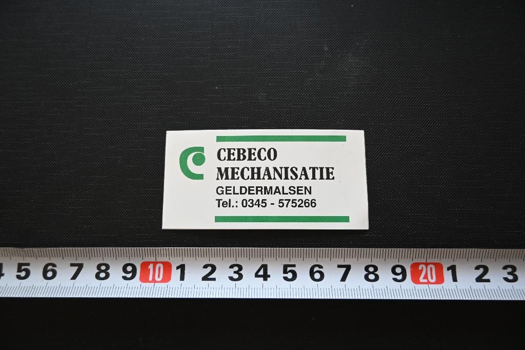 sticker CEBECO MECHANISATIE geldermalsen, Ophalen, Zo goed als nieuw